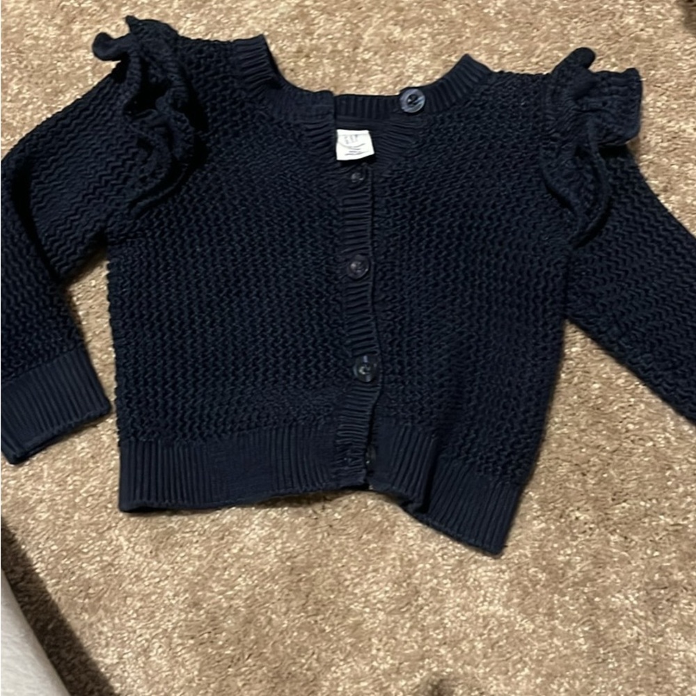 Baby gap cardigan, never worn, new, navy blue